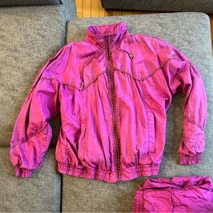 Vintage 1990s Fushia tracksuit, fits woman’s medium